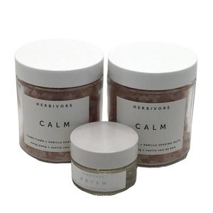 HERBIVORE SOAKING BATH SALT CALM & PRISM (BUNDLE OF 3)